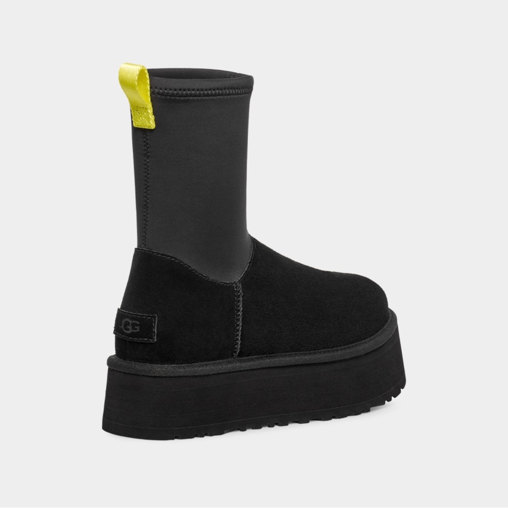 UGG Black and Gold Platform Boots